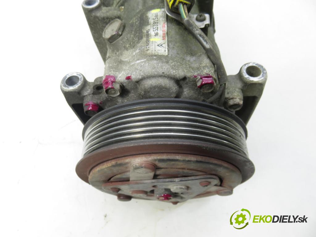 PEUGEOT 206 liftback (2A/C) HB 2006 80,00 1.6 16V - NFU (TU5JP4) 1587,00 KOMPRESOR: klimatizácie 9655191580 (Kompresor klimatizácie)