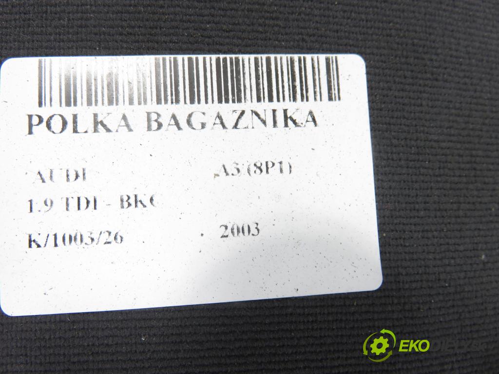 AUDI A3 (8P1) HB 2003 77,00 1.9 TDI PD 105 - BKC 1896,00 POLKA: kufor