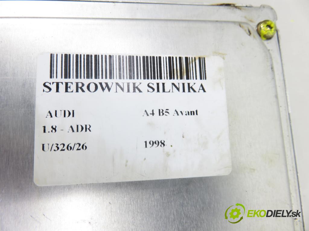 AUDI A4 Avant (8D5, B5) KOMBI 1998 92,00 1.8 - ADR 1781,00 Riadiaca jednotka Motor 8D0907558T ; 0261204957