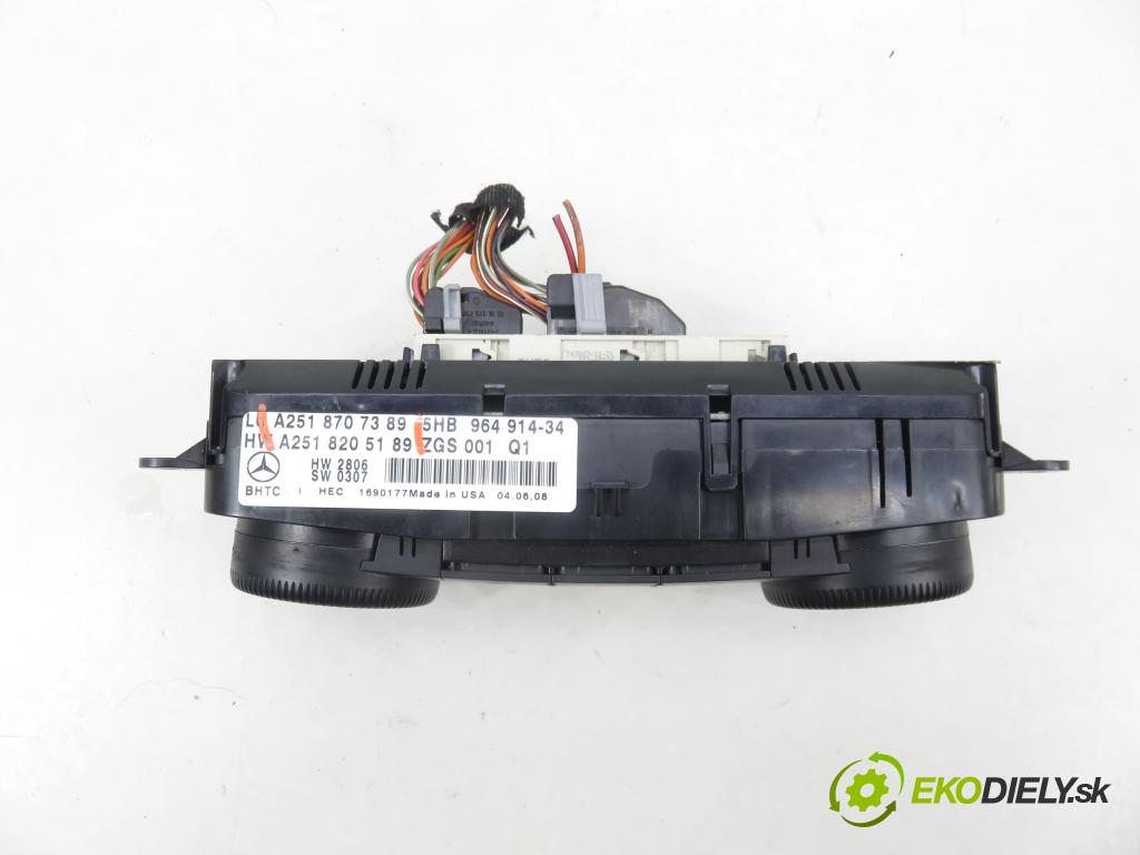 MERCEDES-BENZ KLASA GL (X164) SUV 2008 165,00 GL 320 CDI 4-matic (164.822) - OM 642.940 2987,00 Panel kúrenia KLIMATRONIK A2518707389 ; A2518205189