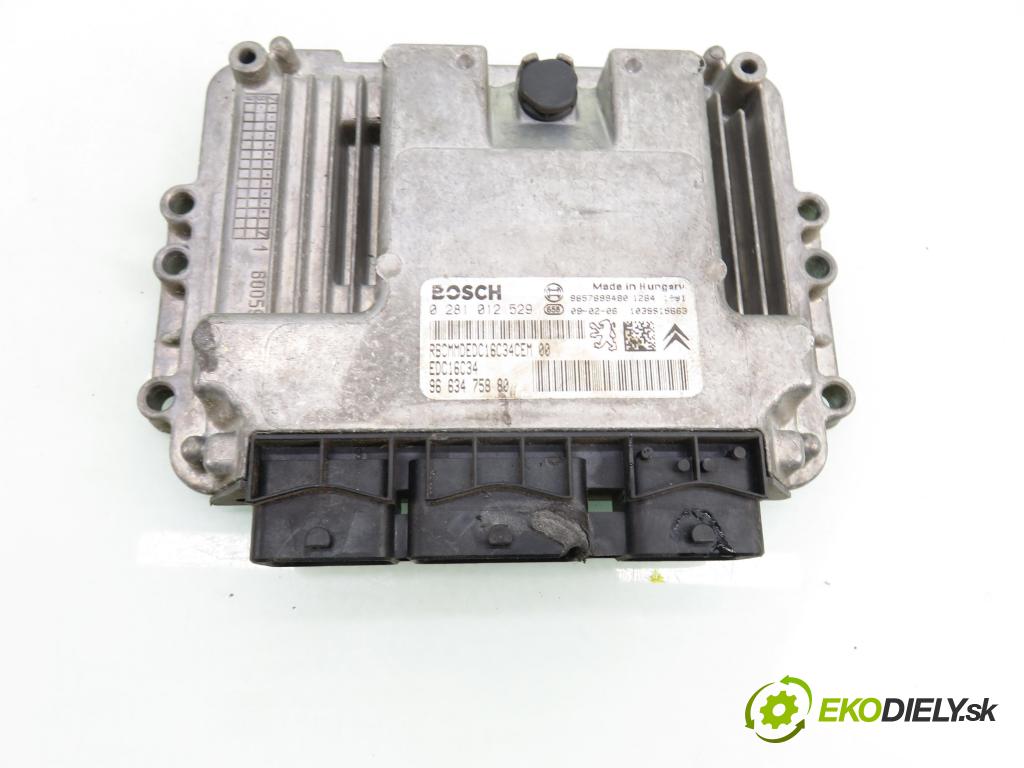 CITROEN C3 I (FC_) HB 2007 50,00 1.4 HDi - 8HZ (DV4TD) 1398,00 řídící jednotka motora 0281012529 ; 9663475880