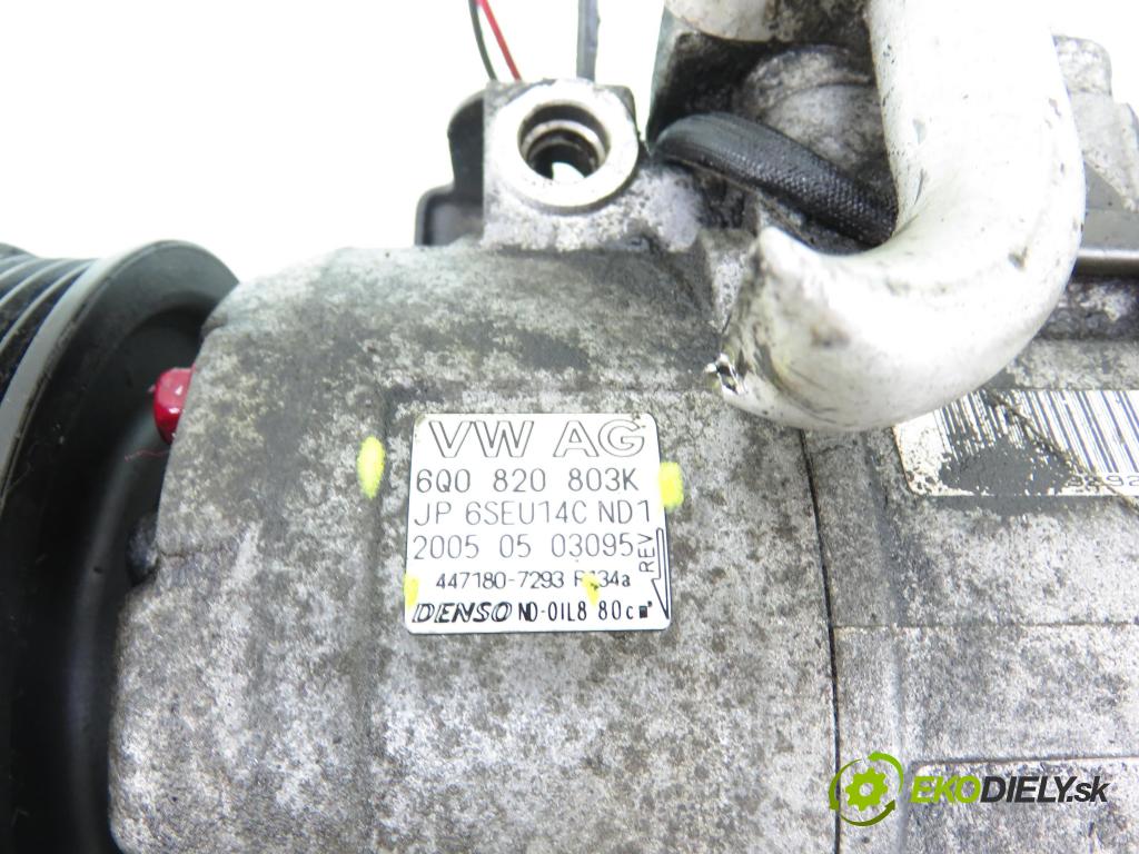 SEAT IBIZA III (6L1) HB 2005 47,00 1.2 - AZQ 1198,00 KOMPRESOR: klimatizácie 6Q0820803K ; 4471807293 (Kompresor klimatizácie)