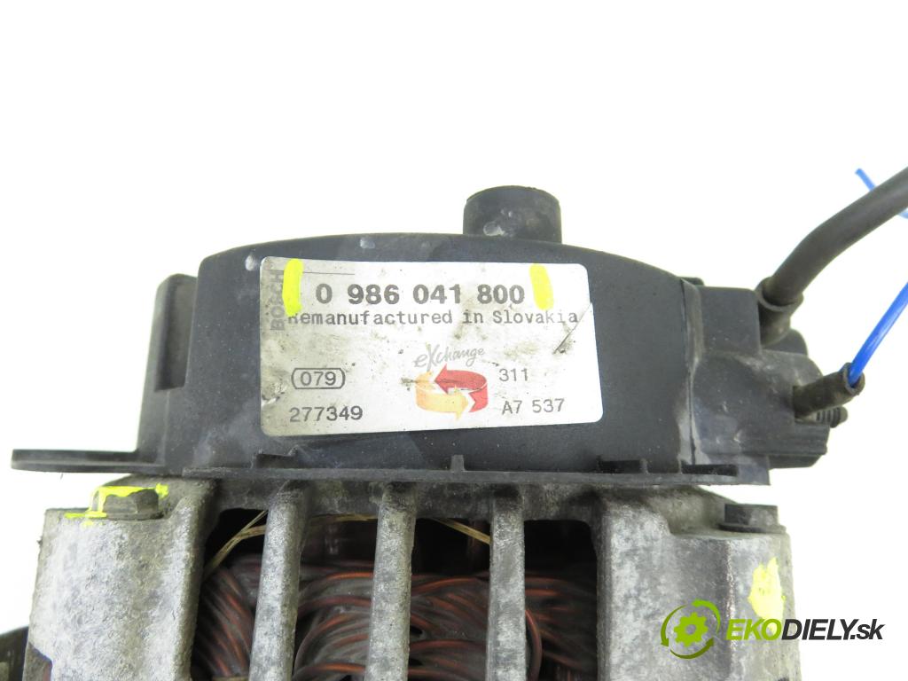 MERCEDES-BENZ KLASA A (W168) HB 2000 60,00 A 140 (168.031, 168.131) - M 166.940 1397,00 Alternátor 0986041800 (Alternátor)