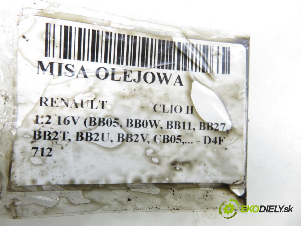 RENAULT CLIO II (BB_, CB_) HB 2001 55,00 1.2 16V (BB05, BB0W, BB11, BB27, BB2T, BB2U, BB2V, 1149,00 vana olejová 8200088070A (Olejová vana)