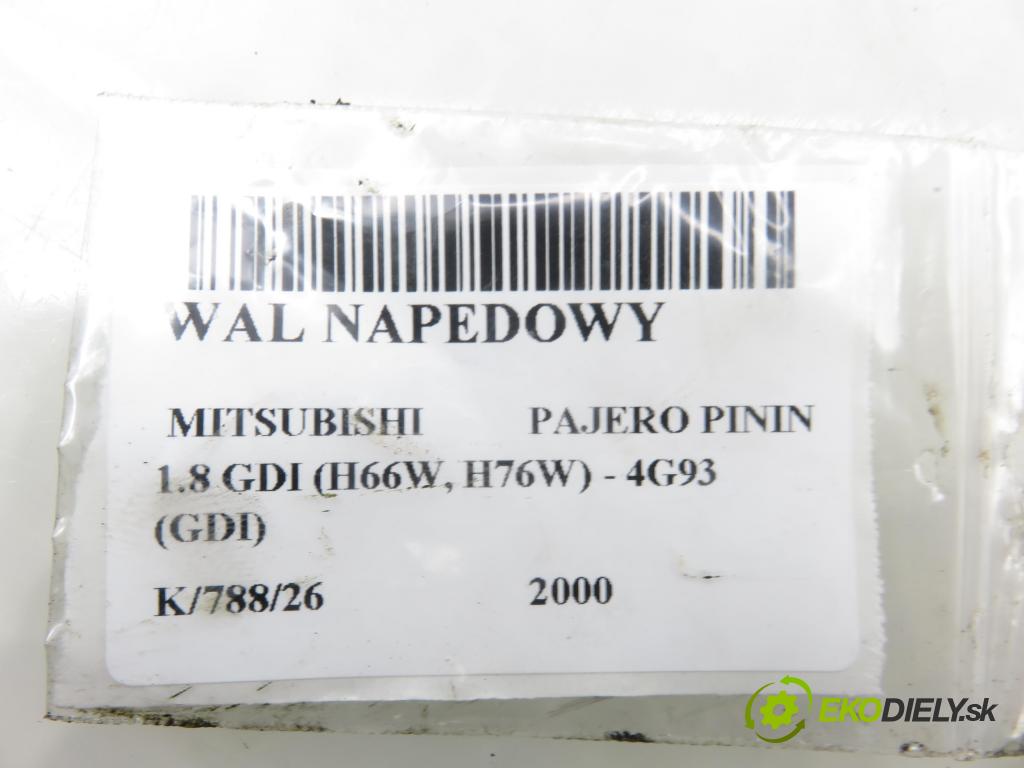 MITSUBISHI PAJERO PININ (H6_W, H7_W) TERENOWY 2000 88,00 1.8 GDI (H66W, H76W) - 4G93 (GDI) 1834,00 hriadeľ JAZDA: 