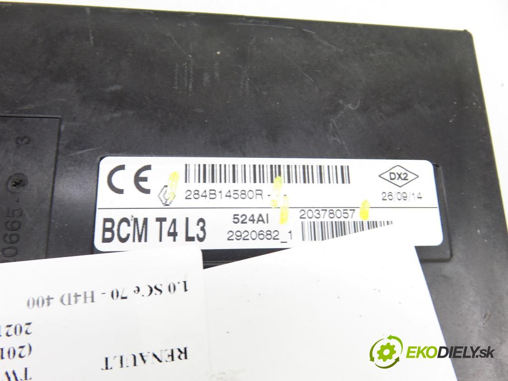 RENAULT TWINGO III (BCM_) HB 2014 52,00 1.0 SCe 70 - H4D 400 999,00 MODUL BSM 284B14580R ; 20378057