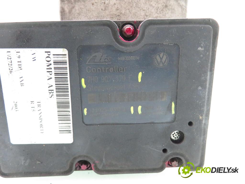 VW TRANSPORTER V Skrzynia (7HA, 7HH, 7EA, 7EH) FURGON 2003 77,00 1.9 TDI - AXB 1896,00 pumpa ABS 7H0907379E ; 10092503183 ; 5WK84010 (Pumpa ABS)