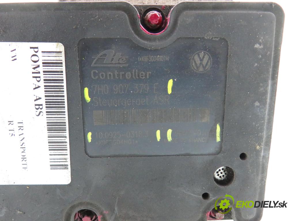 VW TRANSPORTER V Skrzynia (7HA, 7HH, 7EA, 7EH) FURGON 2003 77,00 1.9 TDI - AXB 1896,00 pumpa ABS 7H0907379E ; 10092503183 ; 5WK84010 (Pumpa ABS)
