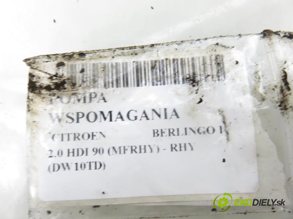 CITROEN BERLINGO / BERLINGO FIRST nadwozie wielkoprzestrzenne (MPV) KOMBIVAN 2004 66,00 2.0 HDI 90 1997,00 Pumpa servočerpadlo 9659783380 ; 260080330QE (Servočerpadlo)