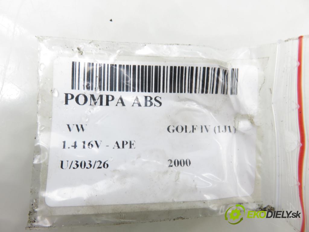 VW GOLF IV (1J1) HB 2000 55,00 1.4 16V - APE 1390,00 pumpa ABS 6X0614517 ; 10020402224 ; 1C0907879 (Pumpa ABS)