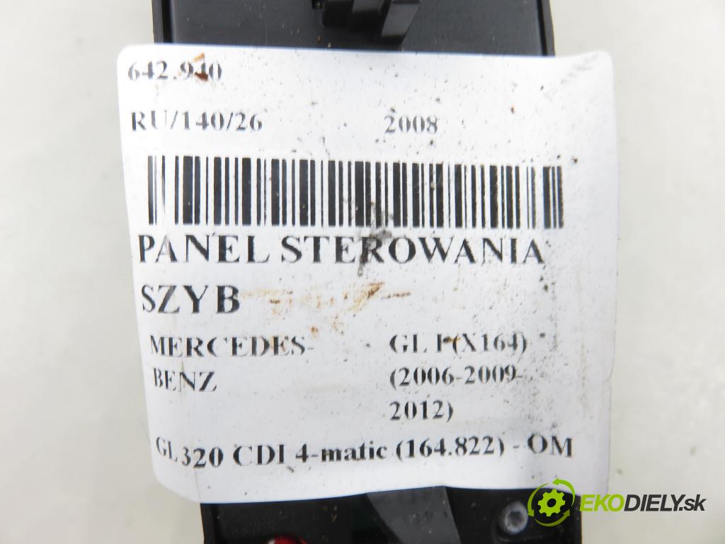 MERCEDES-BENZ KLASA GL (X164) SUV 2008 165,00 GL 320 CDI 4-matic (164.822) - OM 642.940 2987,00 Panel ovládaní oken A2518300390