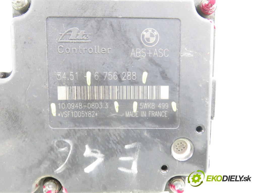 BMW 3 (E46) SEDAN 1998 100,00 320 d - M47 D20 (204D1) 1951,00 Pumpa ABS 6756288 ; 10094808033 ; 6756286 (Pumpa ABS)