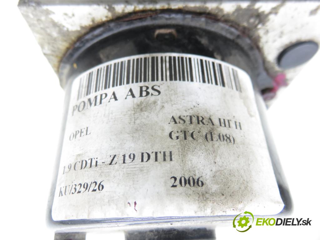 OPEL ASTRA H GTC (L08) HB 2006 110,00 1.9 CDTi - Z 19 DTH 1910,00 pumpa ABS 13213609AK ; 10020602094 ; 10096005453 (Pumpa ABS)