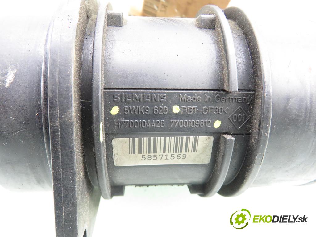 RENAULT SCENIC II (JM0/1_) MINIVAN 2004 88,00 1.9 DCI - F9Q 812 1870,00 váha vzduchu vzduchu 5WK9620 ; 7700104426 ; 7700109812