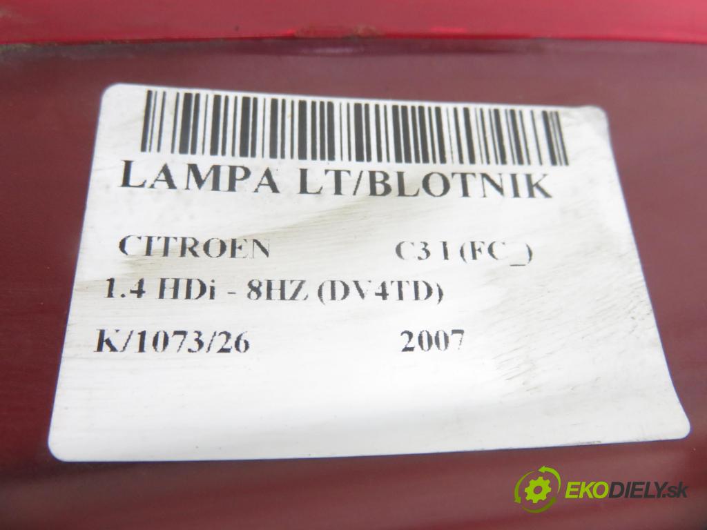 CITROEN C3 I (FC_) HB 2007 50,00 1.4 HDi - 8HZ (DV4TD) 1398,00 Svetlo ľavé zadné