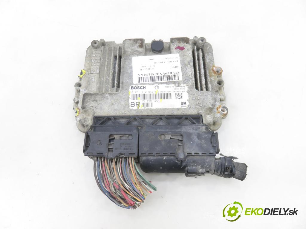 OPEL ASTRA H GTC (L08) HB 2006 110,00 1.9 CDTi - Z 19 DTH 1910,00 řídící jednotka motora 55198922 ; 55198922BR ; 0281012549