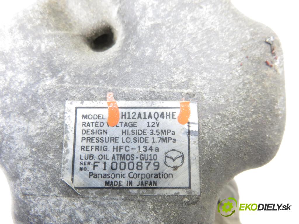 MAZDA 3 (BL) HB 2009 136,00 2.2 MZR CD - R2AA 2184,00 KOMPRESOR: klimatizace H12A1AQ4HE (Kompresor klimatizace)