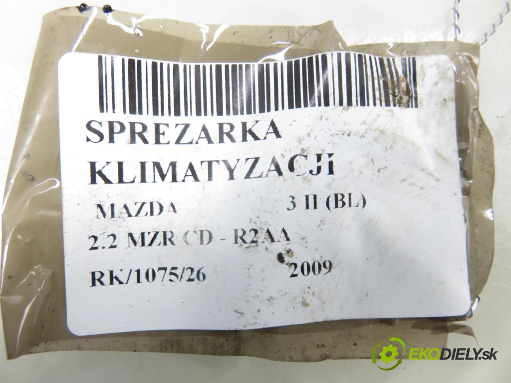 MAZDA 3 (BL) HB 2009 136,00 2.2 MZR CD - R2AA 2184,00 KOMPRESOR: klimatizace H12A1AQ4HE (Kompresor klimatizace)