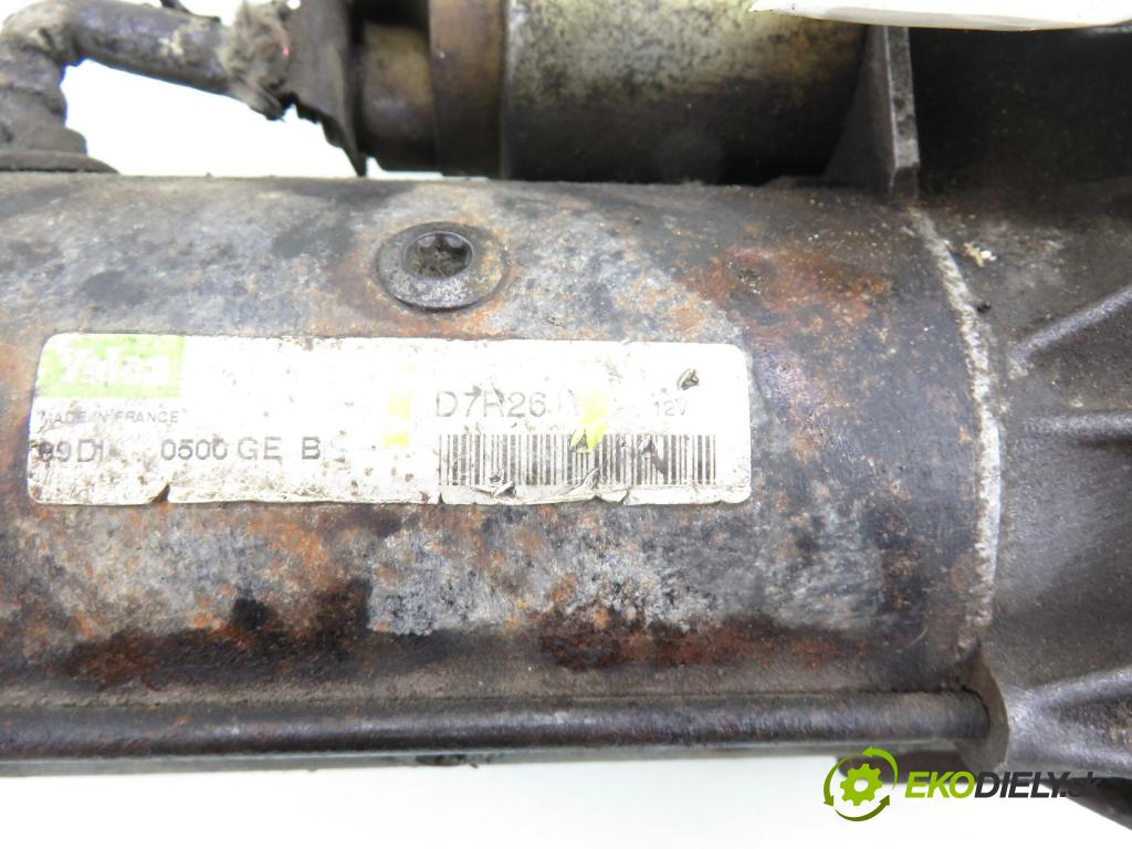PEUGEOT 206 liftback (2A/C) HB 1999 51,00 1.9 D - WJZ (DW8) 1868,00 startér D7R26 (Startér)