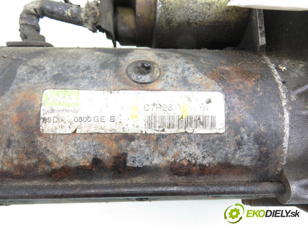 PEUGEOT 206 liftback (2A/C) HB 1999 51,00 1.9 D - WJZ (DW8) 1868,00 startér D7R26 (Startér)