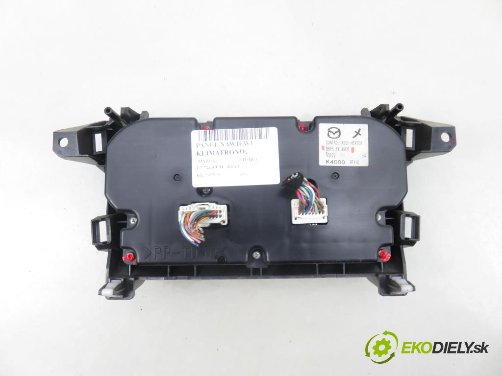 MAZDA 3 (BL) HB 2009 136,00 2.2 MZR CD - R2AA 2184,00 Panel topení KLIMATRONIK BBP561190K