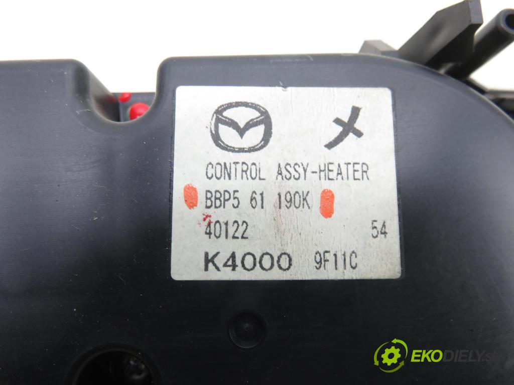 MAZDA 3 (BL) HB 2009 136,00 2.2 MZR CD - R2AA 2184,00 Panel topení KLIMATRONIK BBP561190K