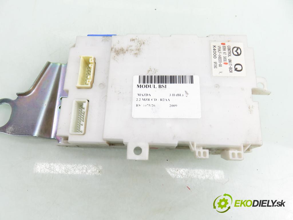 MAZDA 3 (BL) HB 2009 136,00 2.2 MZR CD - R2AA 2184,00 MODUL BCM BDB667560G