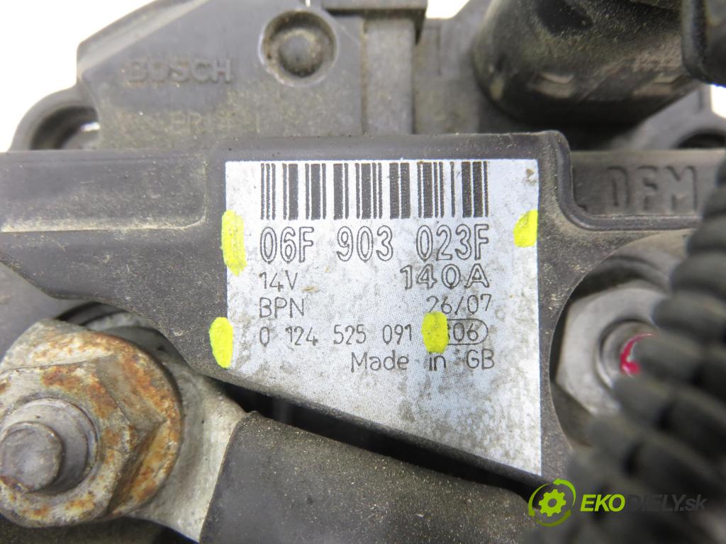 VW GOLF PLUS (5M1, 521) HB 2007 77,00 1.9 TDI - BLS 1896,00 Alternátor 06F903023F ; 0124525091 (Alternátor)