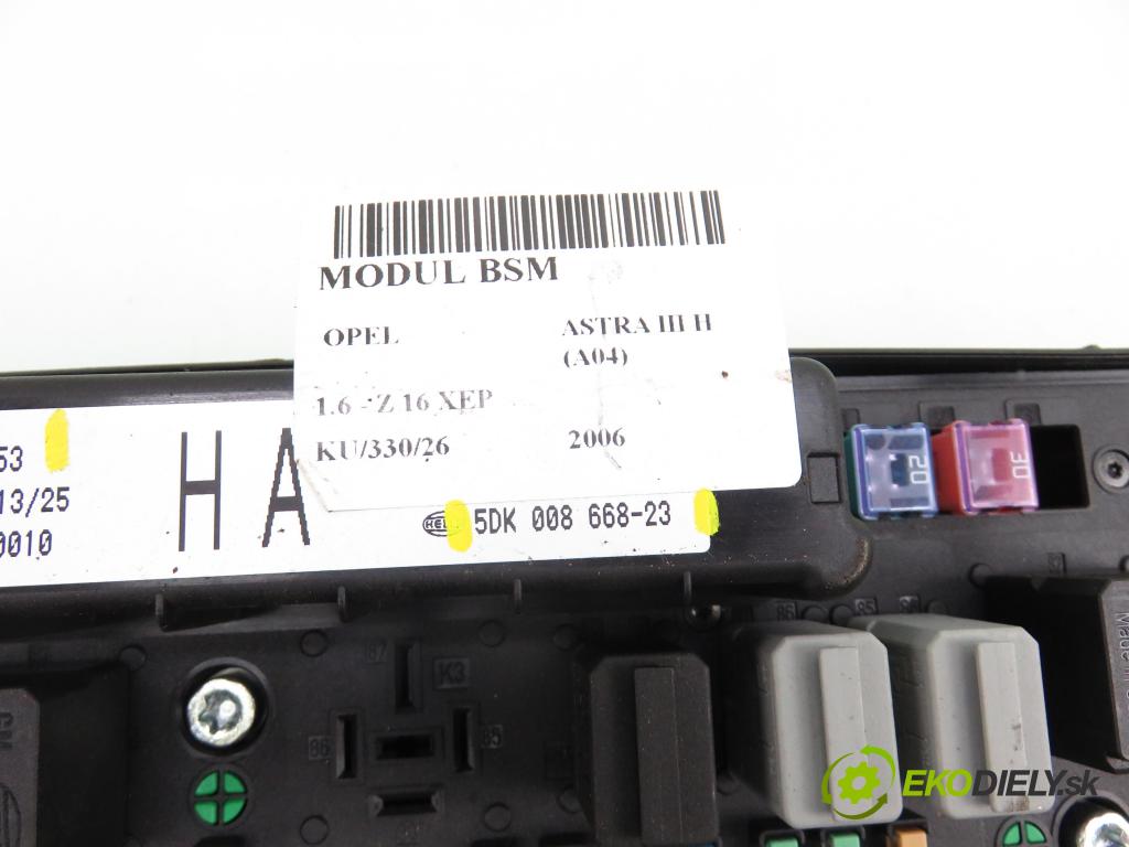 OPEL ASTRA H (A04) HB 2006 77,00 1.6 - Z 16 XEP 1598,00 MODUL BSM 13206753 ; 5DK0086823