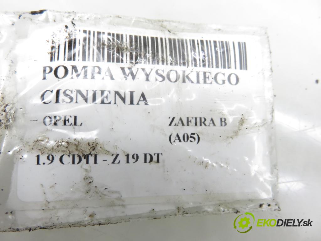OPEL ZAFIRA B (A05) MINIVAN 2008 88,00 1.9 CDTI 8V 120 - Z 19 DT 1910,00 pumpa vysokého TLAK: 0445010156 ; 0055206679
