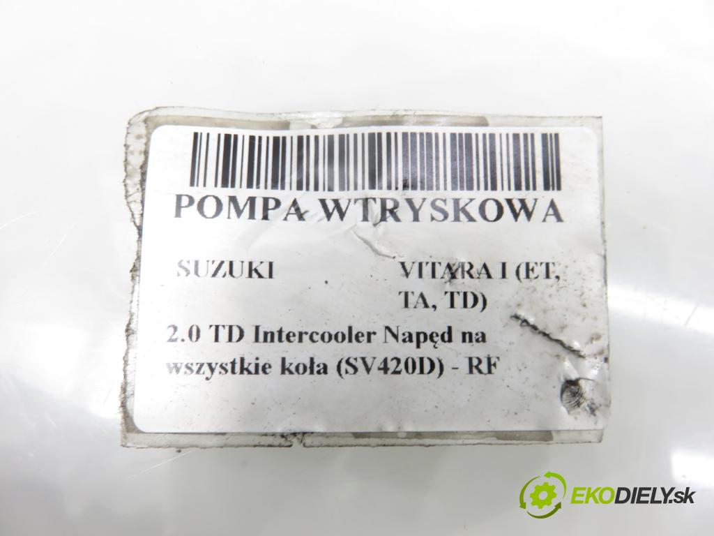 SUZUKI VITARA (ET, TA, TD) TERENOWY 1996 64,00 2.0 TD Intercooler Napęd na wszystkie koła (SV420D 1998,00 pumpa vstřikovací 09650001809 ; RF1L13800A (Vstřikovací čerpadlo)