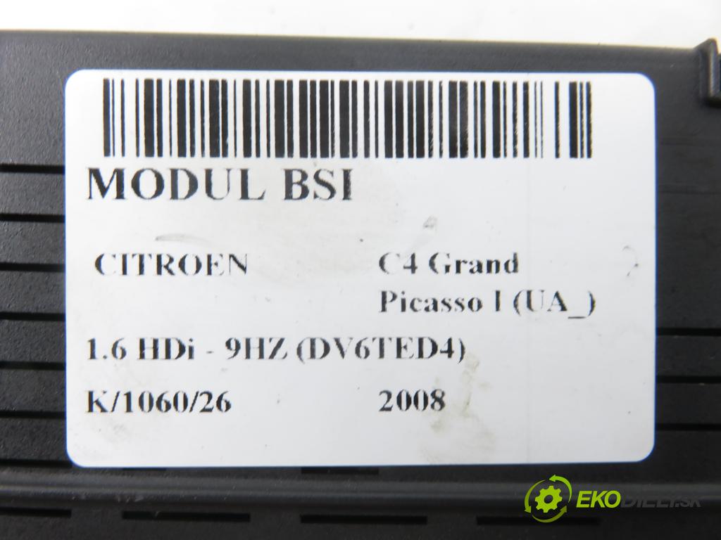 CITROEN C4 Grand Picasso I (UA_) MINIVAN 2008 80,00 1.6 HDi - 9HZ (DV6TED4) 1560,00 MODUL BSI 9664059080 ; 966405908001