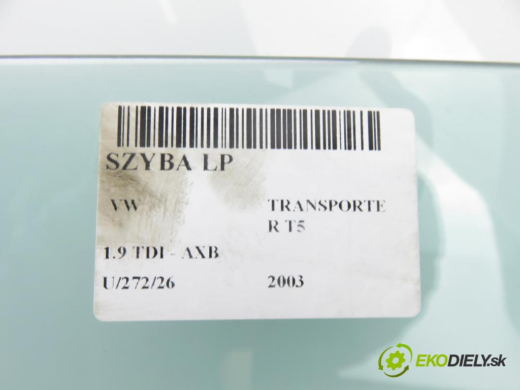 VW TRANSPORTER V Skrzynia (7HA, 7HH, 7EA, 7EH) FURGON 2003 77,00 1.9 TDI PD 105 - AXB 1896,00 okno LP 