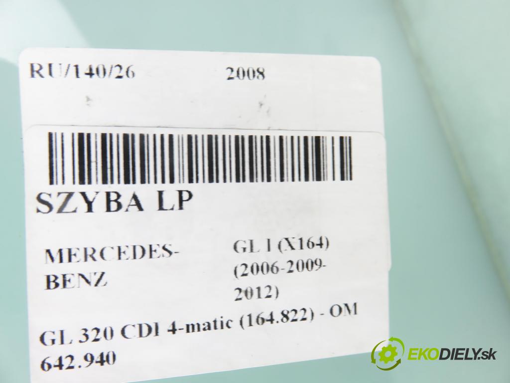 MERCEDES-BENZ KLASA GL (X164) SUV 2008 165,00 GL 320 CDI 4-matic (164.822) - OM 642.940 2987,00 Okno LP 