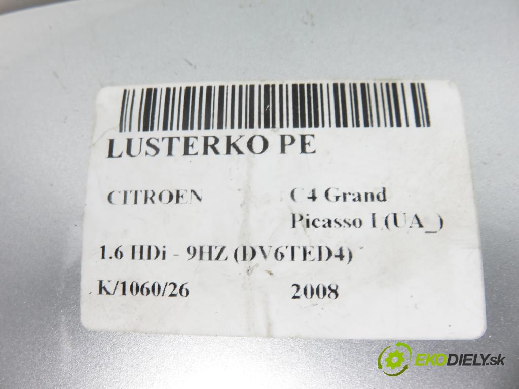 CITROEN C4 Grand Picasso I (UA_) MINIVAN 2008 80,00 1.6 HDi - 9HZ (DV6TED4) 1560,00 Spätné zrkadlo 