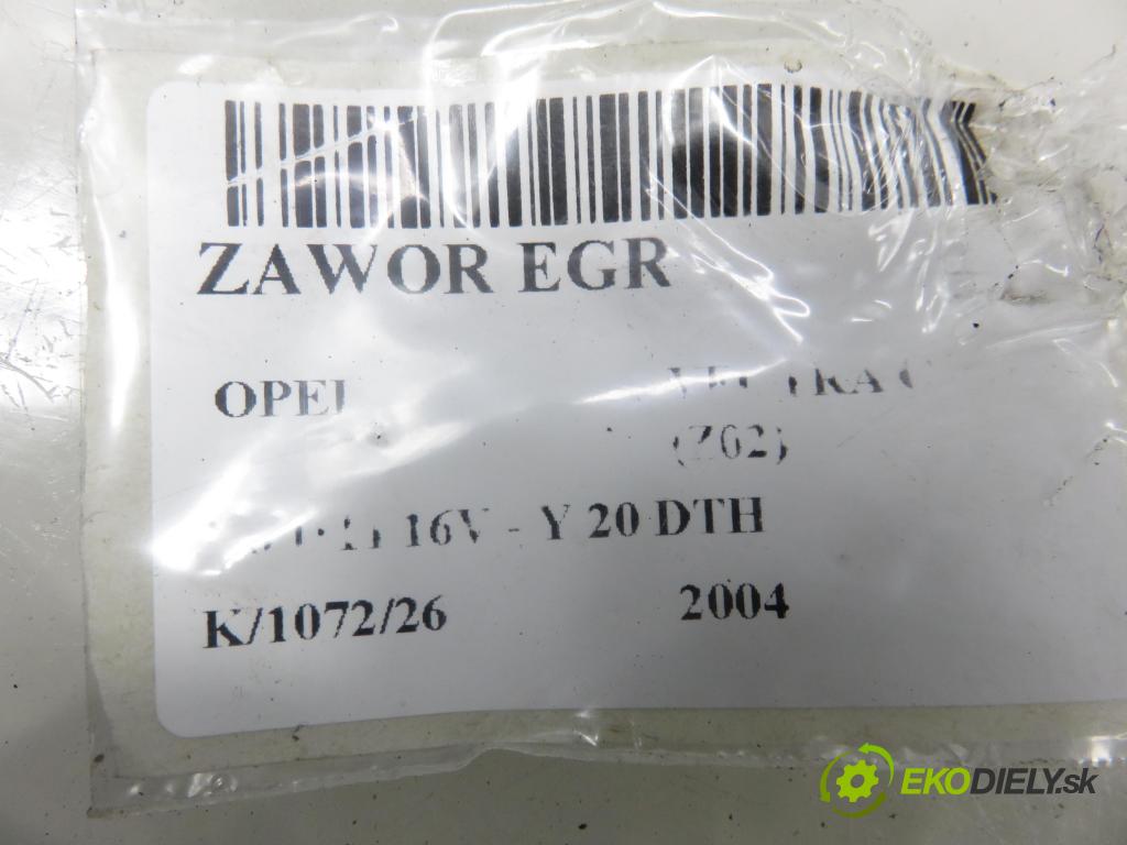 OPEL VECTRA C (Z02) SEDAN 2004 74,00 2.0 DTI 16V 101 - Y 20 DTH 1995,00 VENTIL: EGR 00005321A8