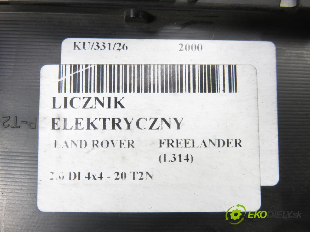 LAND ROVER FREELANDER (L314) HB 2000 72,00 2.0 DI 4x4 - 20 T2N 1994,00 prístrojovka elektrický YWY100460 ; 52010468C