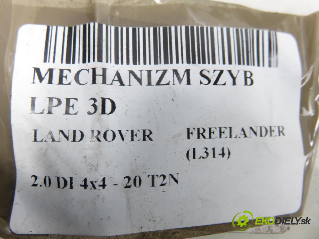 LAND ROVER FREELANDER (L314) HB 2000 72,00 2.0 DI 4x4 - 20 T2N 1994,00 Mechanizmus okien 3D 6N4959802