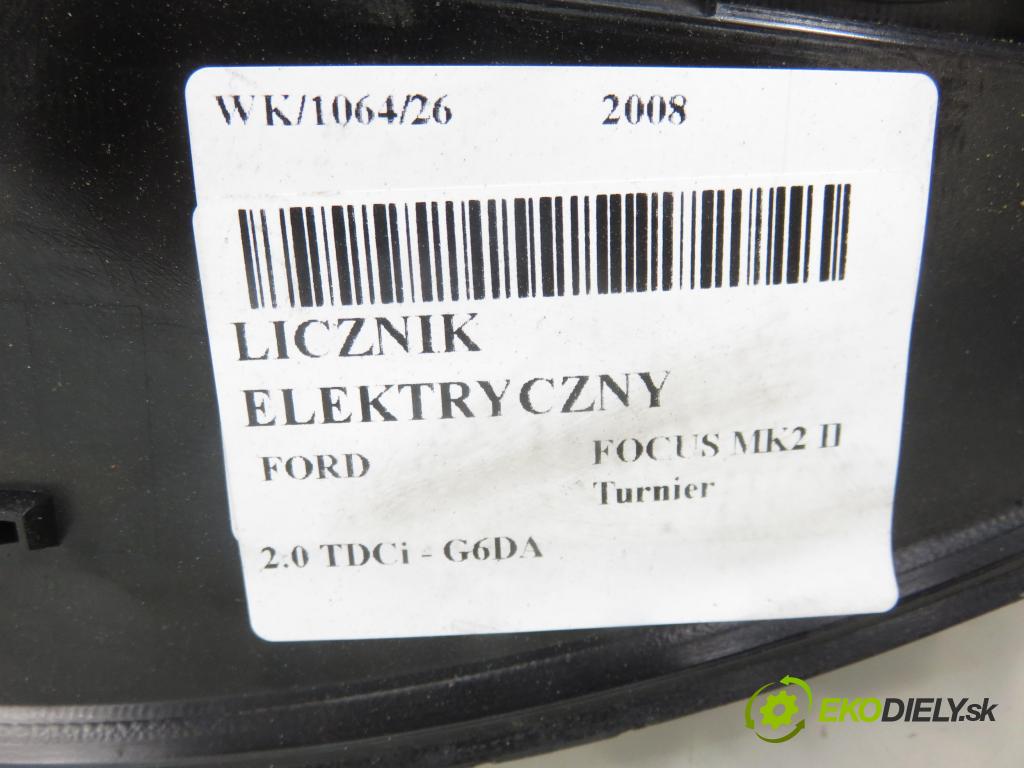 FORD FOCUS II Turnier (DA_, FFS, DS) KOMBI 2008 100,00 2.0 TDCi - G6DA 1997,00 Prístrojovka elektrický 8V4T10849GF
