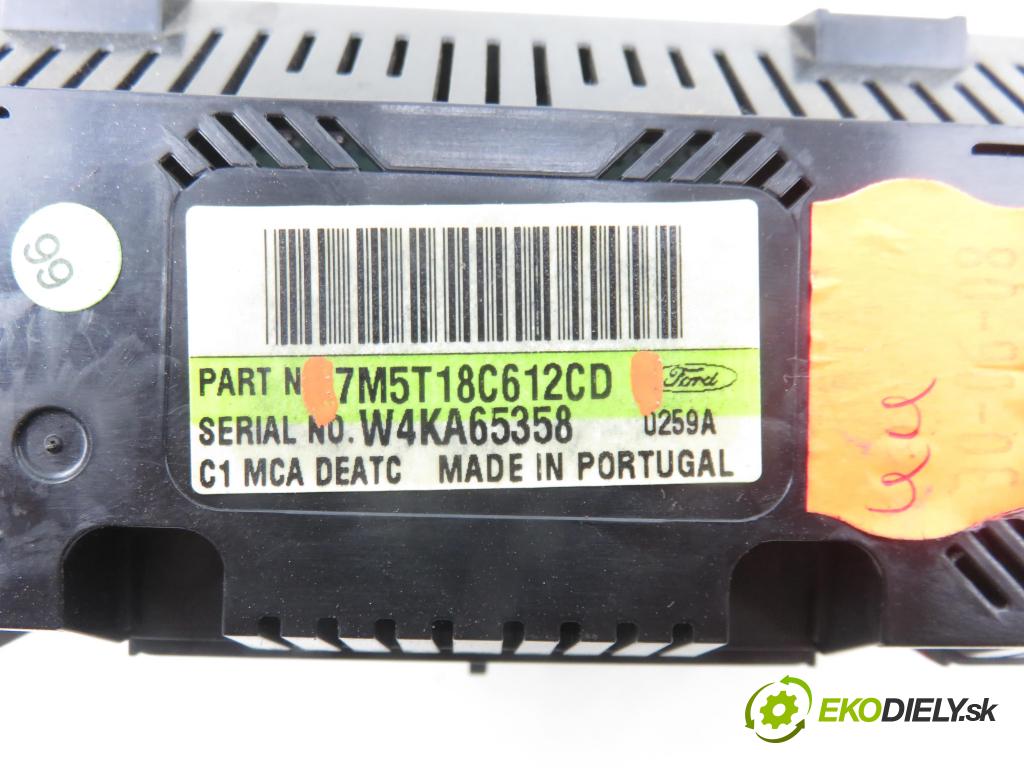 FORD FOCUS II Turnier (DA_, FFS, DS) KOMBI 2008 100,00 2.0 TDCi 136 - G6DA 1997,00 Panel topení KLIMATRONIK 7M5T18C612CD
