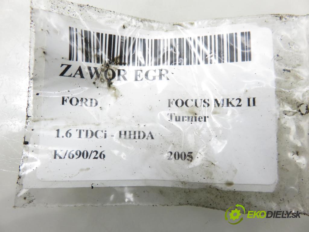 FORD FOCUS II Turnier (DA_, FFS, DS) KOMBI 2005 66,00 1.6 TDCI 90 1560,00 VENTIL: EGR EGRV88086
