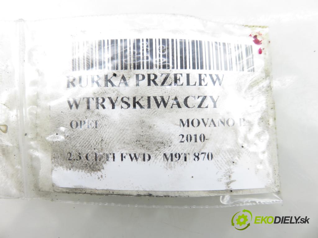 OPEL MOVANO B Platforma / podwozie (X62) FURGON 2014 81,00 2.3 CDTI FWD - M9T 870 2299,00 rúrka VSTREKOVAČE: