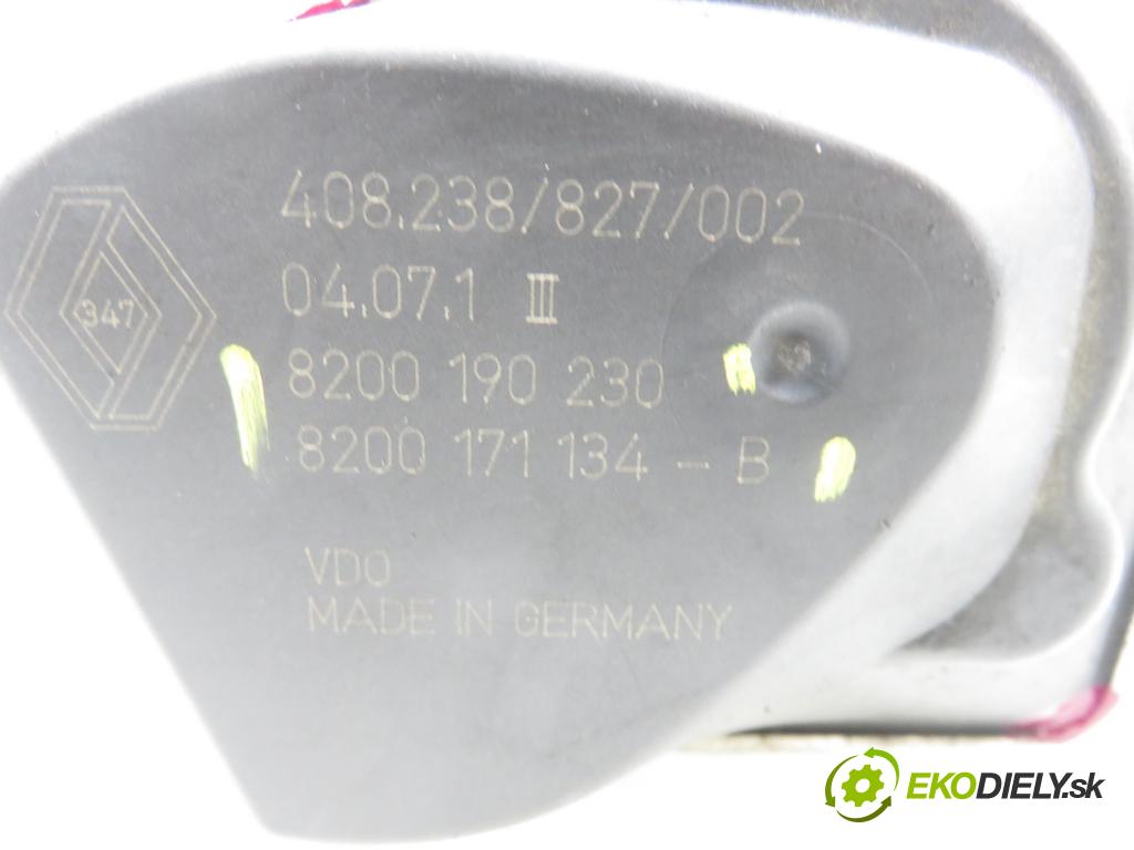 RENAULT SCENIC II (JM0/1_) MINIVAN 2004 83,00 1.6 (JM0C, JM0J, JM1B) - K4M 782 1598,00 škrtíci klapka 8200171134B ; 8200190230 (Škrticí klapka)