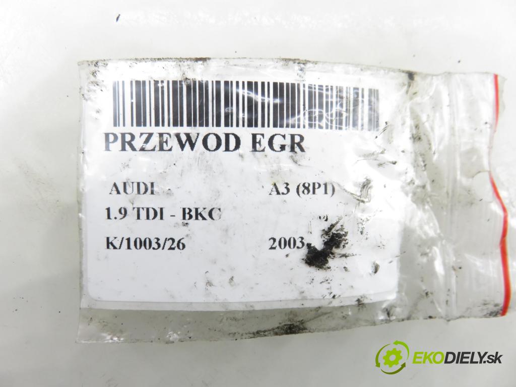 AUDI A3 (8P1) HB 2003 77,00 1.9 TDI PD 105 - BKC 1896,00 trubka EGR 038131521BQ