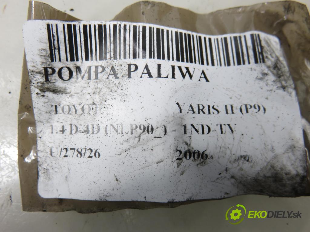 TOYOTA YARIS (_P9_) HB 2006 66,00 1.4 D-4D (NLP90_) - 1ND-TV 1364,00 senzor hladiny paliva 770100D020A