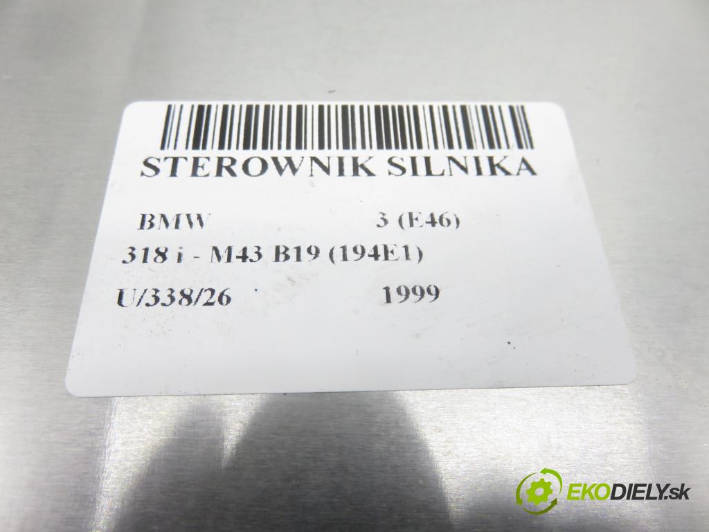 BMW 3 (E46) SEDAN 1999 87,00 318 i 118 - M43 B19 (194E1) 1895,00 řídící jednotka motora 0261204420 ; 1430940