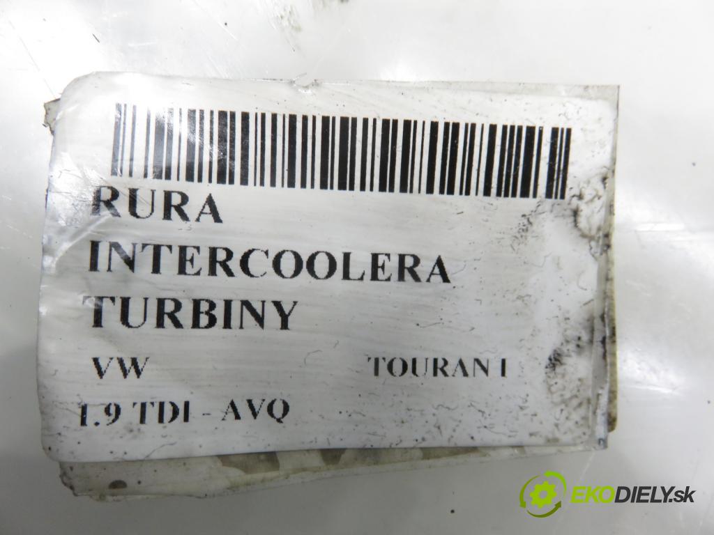 VW TOURAN (1T1, 1T2) MINIVAN 2004 74,00 1.9 TDI - AVQ 1896,00 Rúra intercoolera turba 1K0145762P