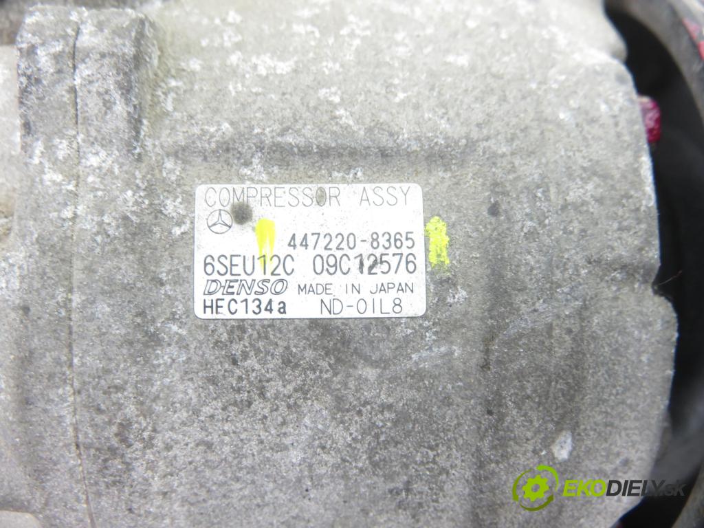 MERCEDES-BENZ KLASA A (W168) HB 2001 70,00 A 170 CDI 95 - OM 668.942 1689,00 KOMPRESOR: klimatizace 4472208365 (Kompresor klimatizace)