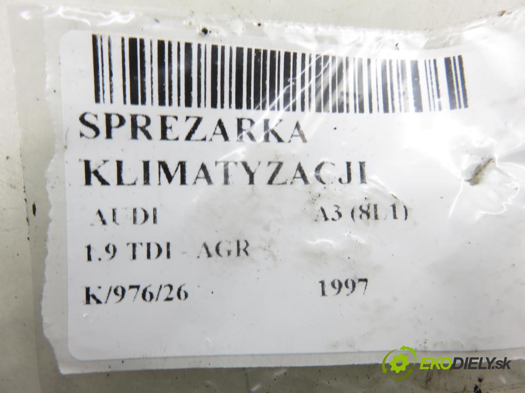 AUDI A3 (8L1) HB 1997 66,00 1.9 TDI - AGR 1896,00 KOMPRESOR: klimatizace 1J0820803A (Kompresor klimatizace)