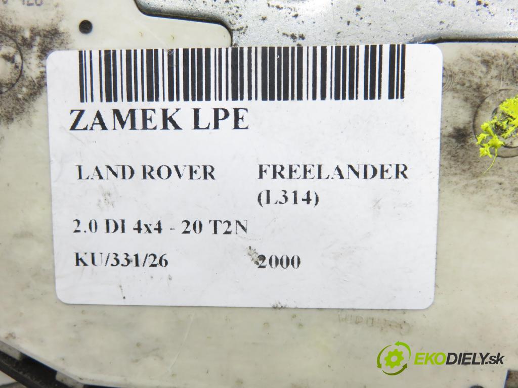 LAND ROVER FREELANDER (L314) HB 2000 72,00 2.0 DI 4x4 - 20 T2N 1994,00 zámok 